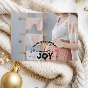 Groovy Photo Christmas Pregnancy Announcement