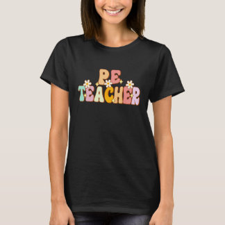 Groovy Physical Education Teacher PE Squad back To T-Shirt