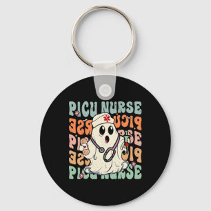 Groovy PICU Nurse Halloween Costume Peds Nurse Key Ring