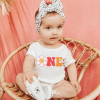 groovy pink & orange one first birthday
