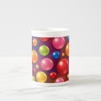 groovy polka dots  bone china mug