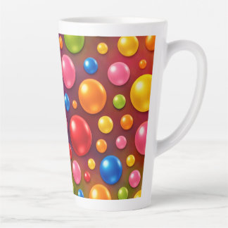 groovy polka dots  latte mug