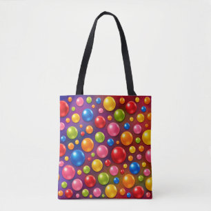 groovy polka dots  tote bag
