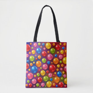 groovy polka dots  tote bag