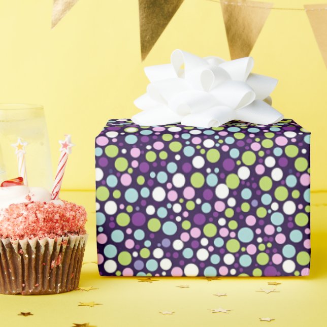 Groovy Polka Dots Wrapping Paper (Birthday Party)