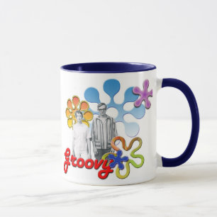 Groovy Pop Art  Mug w/ Acent Flower