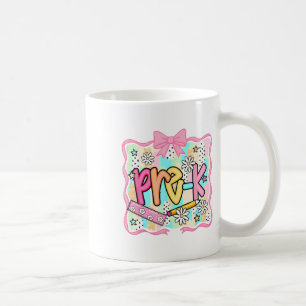 Groovy Pre-k Back To School First Day Of School Bo Coffee Mug