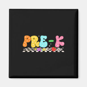 Groovy Pre-k Back To School First Day Of School Bo Magnet
