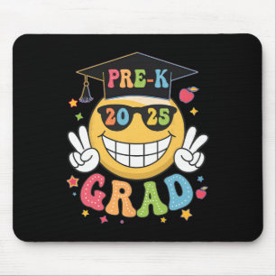Groovy Pre-k Graduate Happy Graduation Cl Of 2025 Mouse Mat