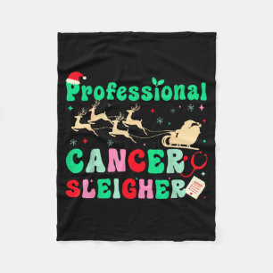 Groovy Professional Cancer Sleigher Oncology Nurse Fleece Blanket