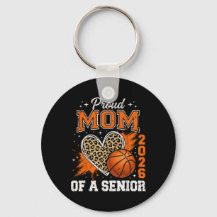 Groovy Proud Mum Of A Cl Of 2026 Graduate Graduati Key Ring