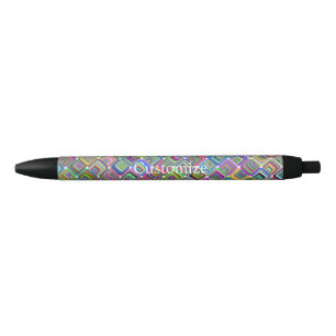 Groovy psychedelic hippie-style Thunder_Cove Black Ink Pen