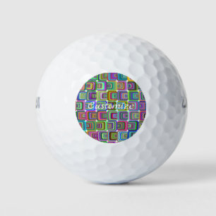 Groovy psychedelic hippie-style Thunder_Cove Golf Balls