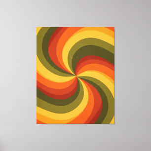 Groovy Psychedelic Swirl Print