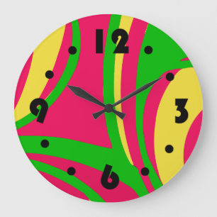 Groovy Psychedelic Wall Clock