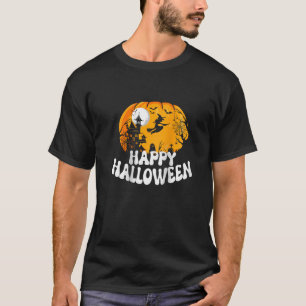 Groovy Pumpkin Halloween Funny Happy Halloween 202 T-Shirt