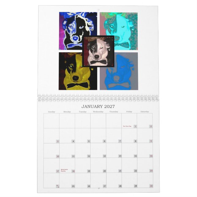 Groovy Pup 2013 Dog Art Calendar (Jan 2027)