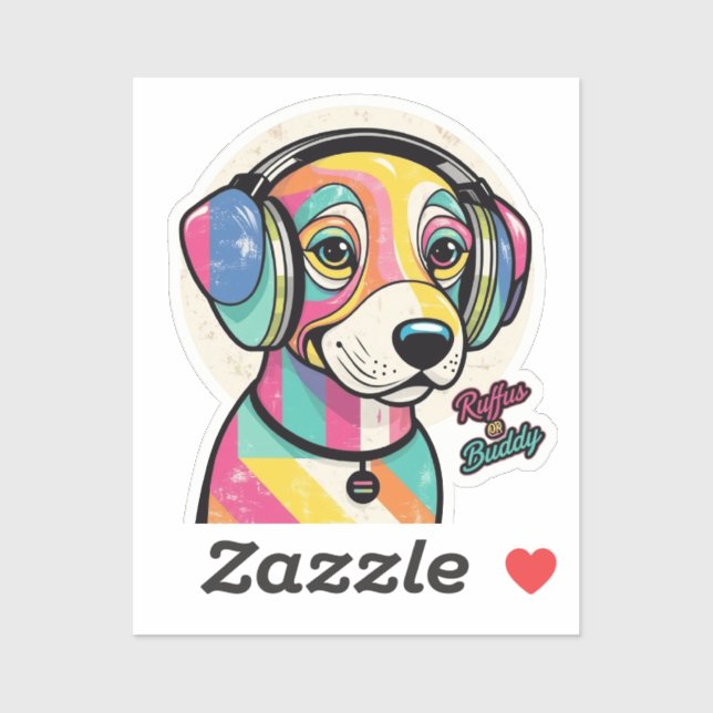 Groovy Puppy: A Colorful Canine (Sheet)