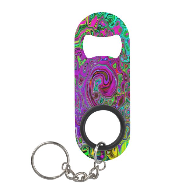 Groovy Purple Abstract Retro Liquid Swirl (Front)
