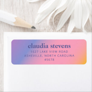 Groovy Purple Pink Gradient   Bridal Shower 