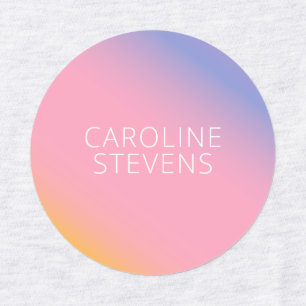 Groovy Purple Pink Gradient   Personalised Name