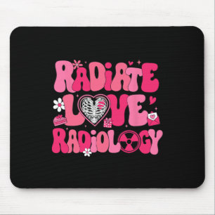Groovy Radiate Love Radiology X-ray Technician Val Mouse Mat