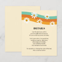 Groovy Rainbow 1970s Style Boho Daisy Wedding