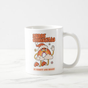 Groovy Rainbow Christmas - Be Bright and Merry Coffee Mug