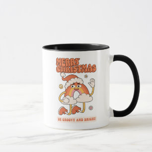 Groovy Rainbow Christmas - Be Bright and Merry Mug