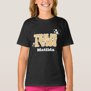 groovy rainbow ten is a vibe 60's retro daisy cool T-Shirt