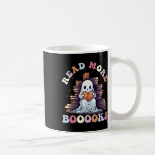 Groovy Read More Books Cute Ghost Funny Teacher Ha Coffee Mug