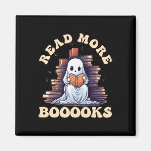 Groovy Read More Books Cute Ghost Funny Teacher Ha Magnet
