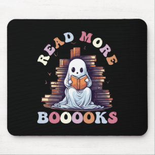 Groovy Read More Books Cute Ghost Funny Teacher Ha Mouse Mat