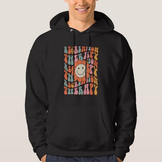 Groovy Recreational Therapy Therapist RT Month The Hoodie (Front)