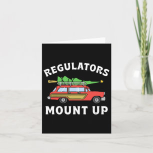 Groovy Regulators Mount Up Christmas Tree Red Truc Card