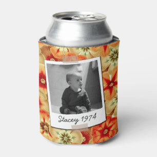 Groovy Retro 50th 60th Birthday Vintage Photo Can Cooler