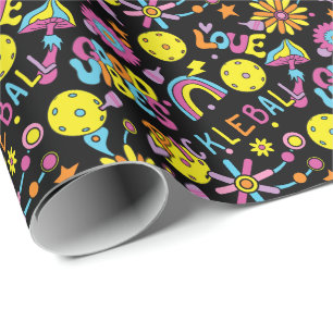 Groovy, retro 90s,  Wrapping Paper