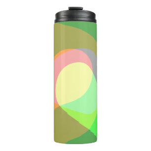 Groovy Retro Abstract Art 710 Thermal Tumbler