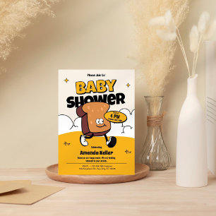 Groovy Retro Baby Shower Invitation