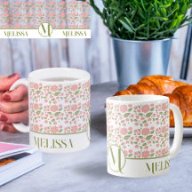 Groovy Retro Boho Pink Flowers Pattern Daisy