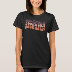 Groovy Retro Bookworm Reading Book Book Nerd Teac T-Shirt