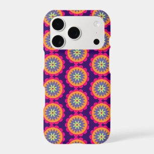 Groovy Retro Botanical Pattern Artwork