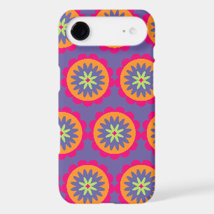 Groovy Retro Botanical Pattern Artwork