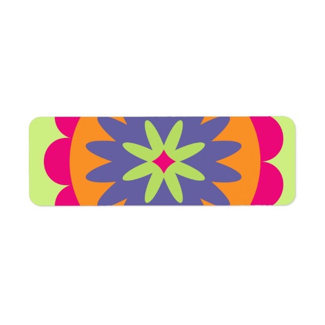 Groovy Retro Botanical Pattern Artwork (Front)