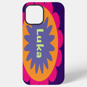 Groovy Retro Botanical Pattern Artwork iPhone 12 Pro Max Case