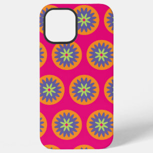 Groovy Retro Botanical Pattern Artwork iPhone 12 Pro Max Case