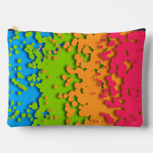 Groovy Retro Bubbly Trippy Funky Panromantic Pride Accessory Pouch