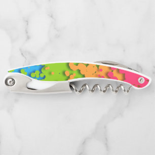 Groovy Retro Bubbly Trippy Funky Panromantic Pride Corkscrew