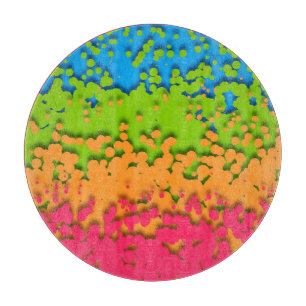 Groovy Retro Bubbly Trippy Funky Panromantic Pride Cutting Board
