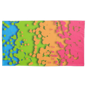 Groovy Retro Bubbly Trippy Funky Panromantic Pride Pillowcase
